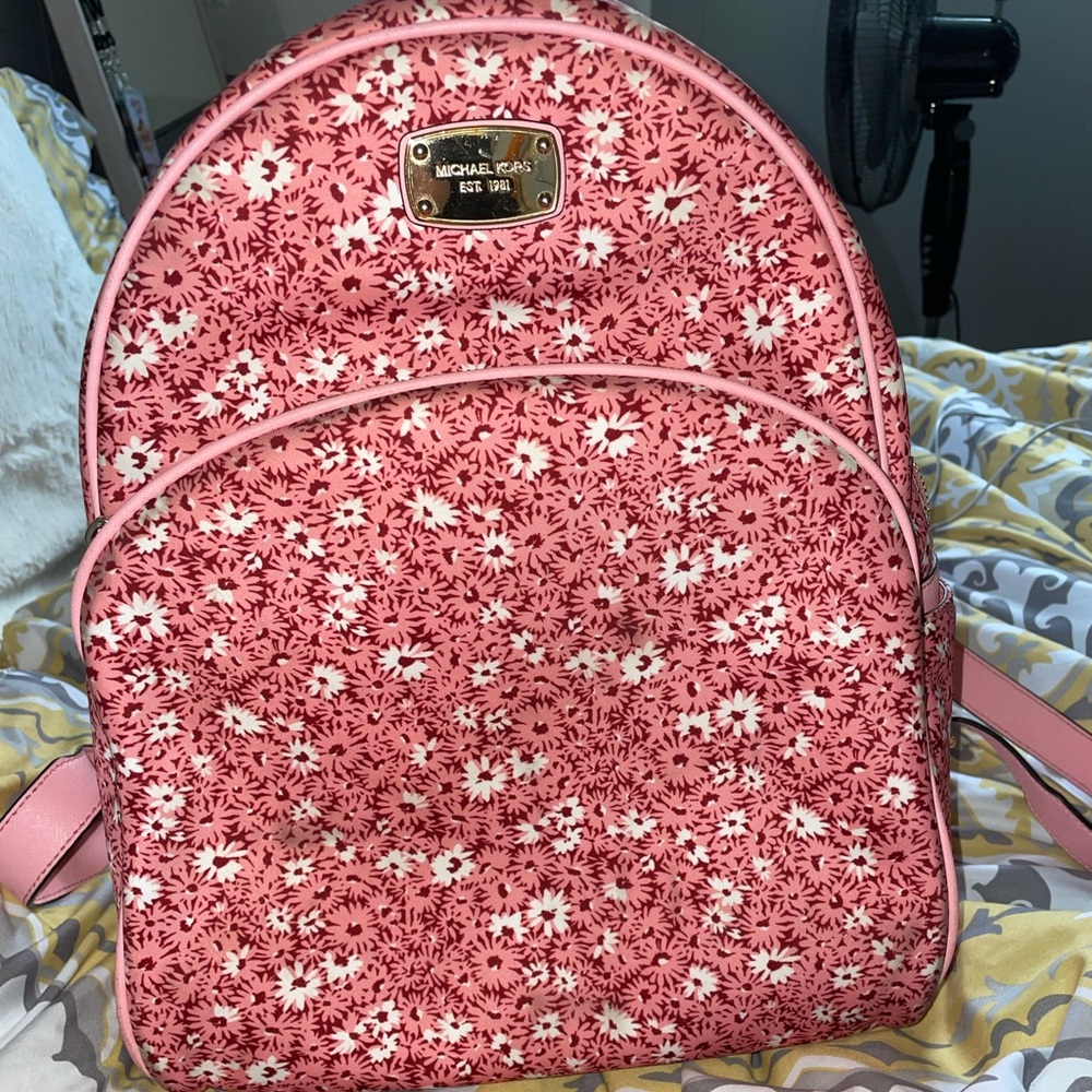 Floral Pink Michael Kors Backpack